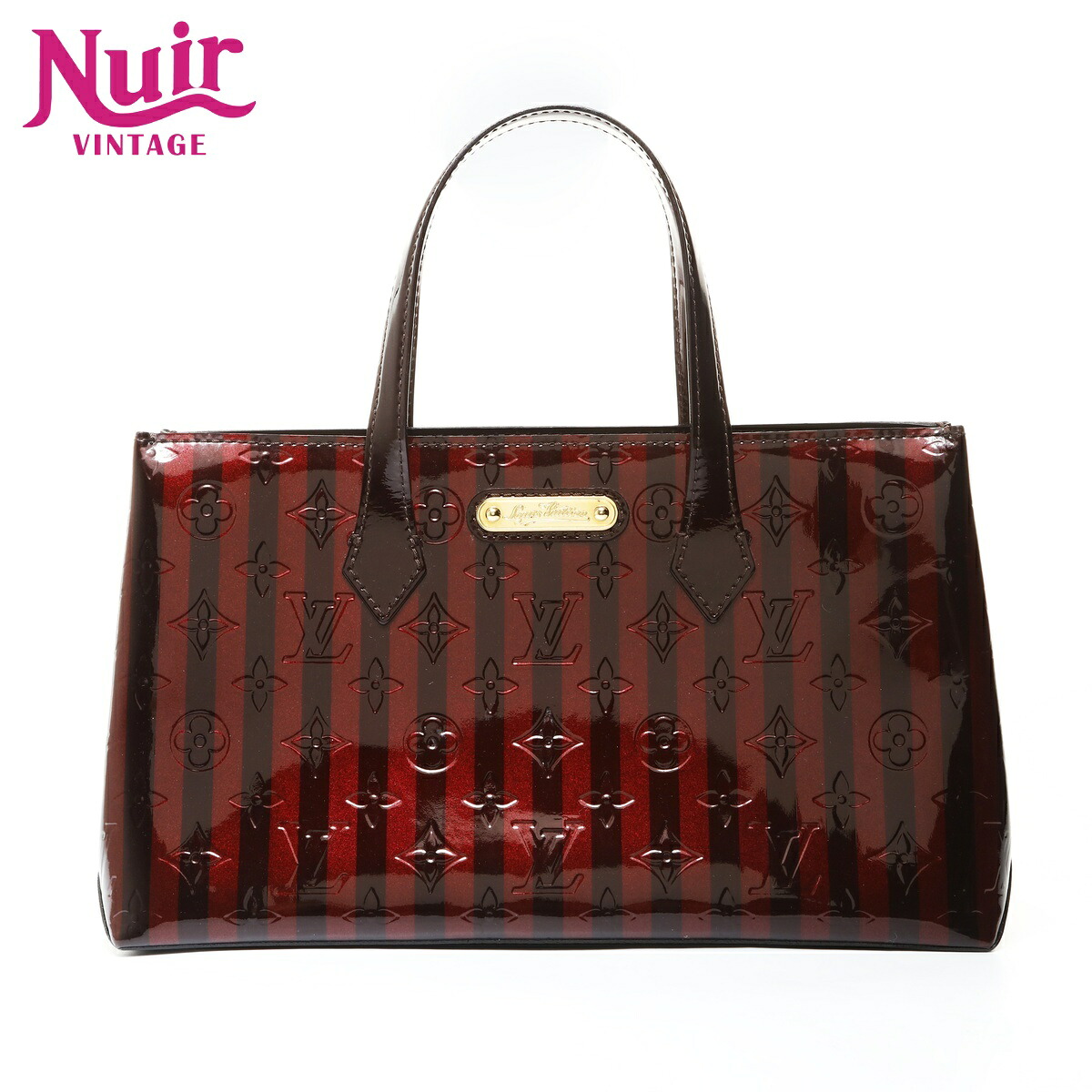 【ポイント最大47.5倍 全商品10%OFF! 7/26 01:59まで】ルイ・ヴィトンLOUIS VUITTONモノグラム ヴェルニレイユール ウィルシャーPMトートバッグレッドWS28761【中古】|NUIR VINTAGE 店
