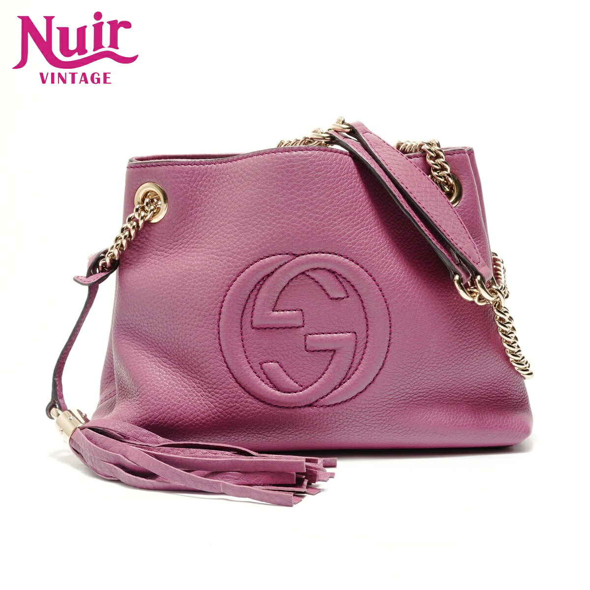 【ポイント最大47.5倍 全商品10%OFF! 7/26 01:59まで】グッチGUCCIソーホー ミディアムショルダーバッグパープルWS28828【中古】|NUIR VINTAGE 店