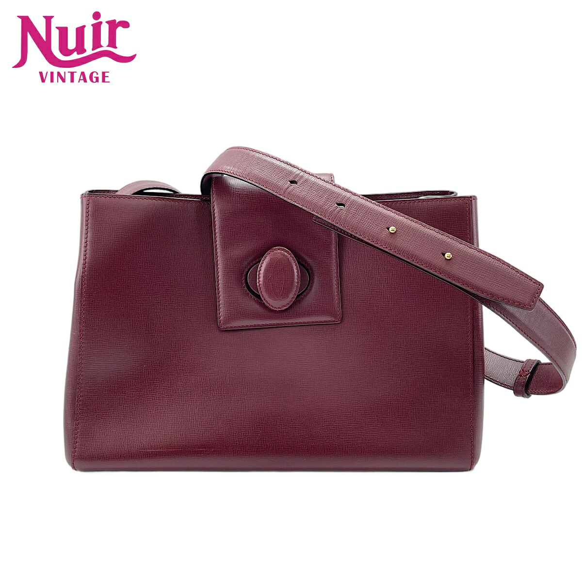 カルティエ CARTIER レザー マストライン ショルダーバッグ ワインレッド WS30220 【中古】｜NUIR VINTAGE 店