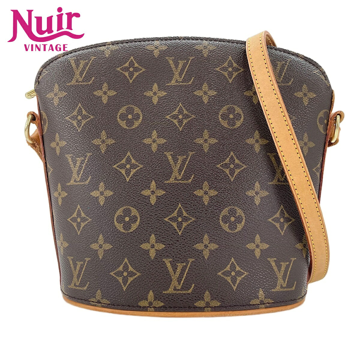 【ポイント最大47.5倍 全商品10%OFF! 7/26 01:59まで】ルイ・ヴィトンLOUIS VUITTONモノグラム ドルーオショルダーバッグブラウンWS30505【中古】|NUIR VINTAGE 店