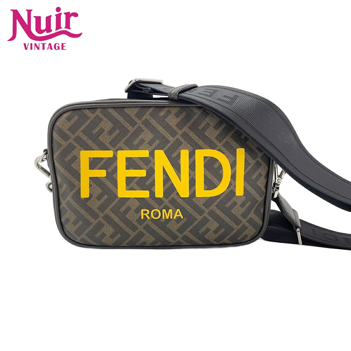 【ポイント最大47.5倍 全商品10%OFF! 7/26 01:59まで】フェンディFENDIレザー カメラケース ズッカショルダーバッグブラウンWS30561【中古】｜NUIR VINTAGE 店