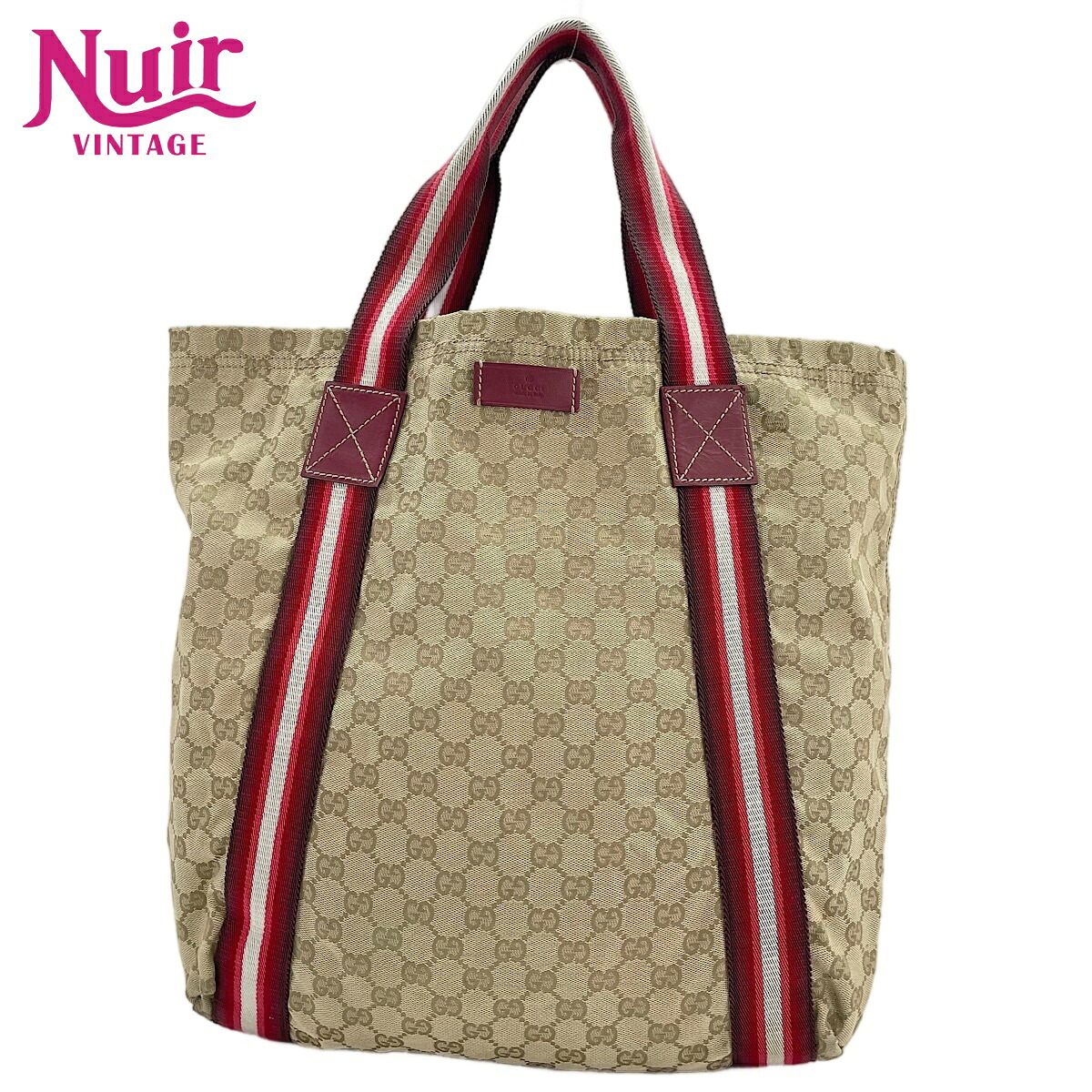 グッチ GUCCI GGキャンバス シェリーライン ハンドバッグ ベージュ WS30611 【中古】｜NUIR VINTAGE 店