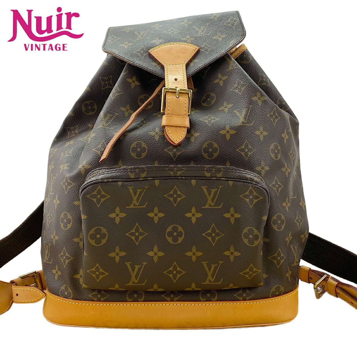 ルイ・ヴィトン LOUIS VUITTON モノグラム モンスリ GM リュック・デイパック ブラウン WS30654 【中古】｜NUIR VINTAGE 店
