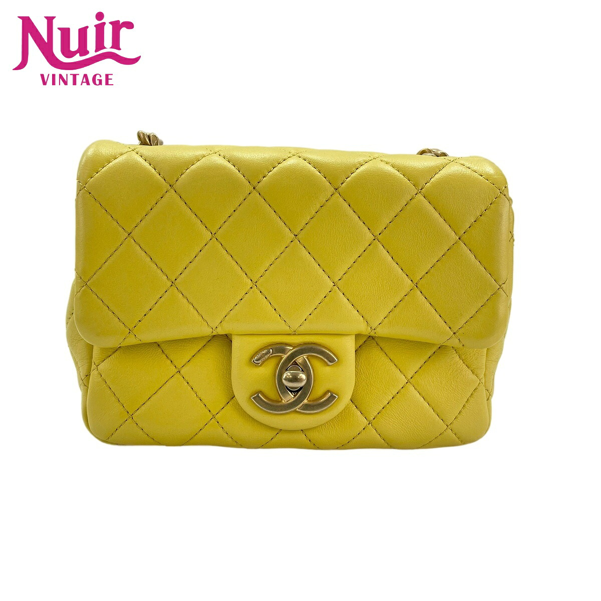 シャネル CHANEL ラムスキン ミニマトラッセ ショルダーバッグ イエロー WS31952 【中古】|NUIR VINTAGE 店