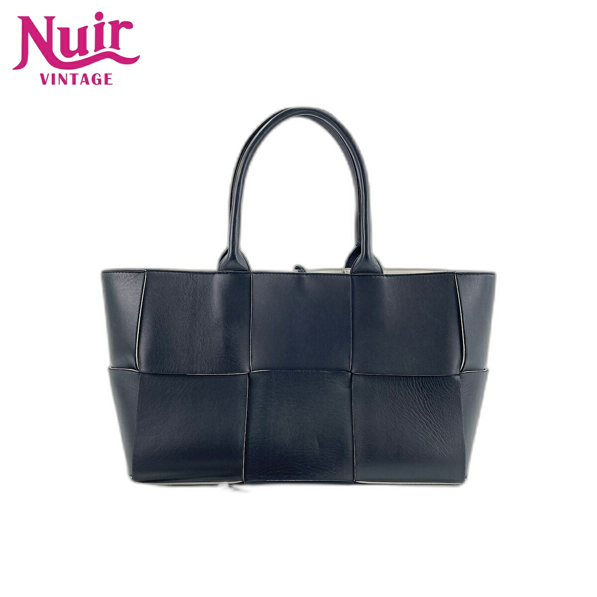 ボッテガヴェネタ BOTTEGAVENETA レザー アルコ ハンドバッグ ブラック WS31755 【中古】|NUIR VINTAGE 店