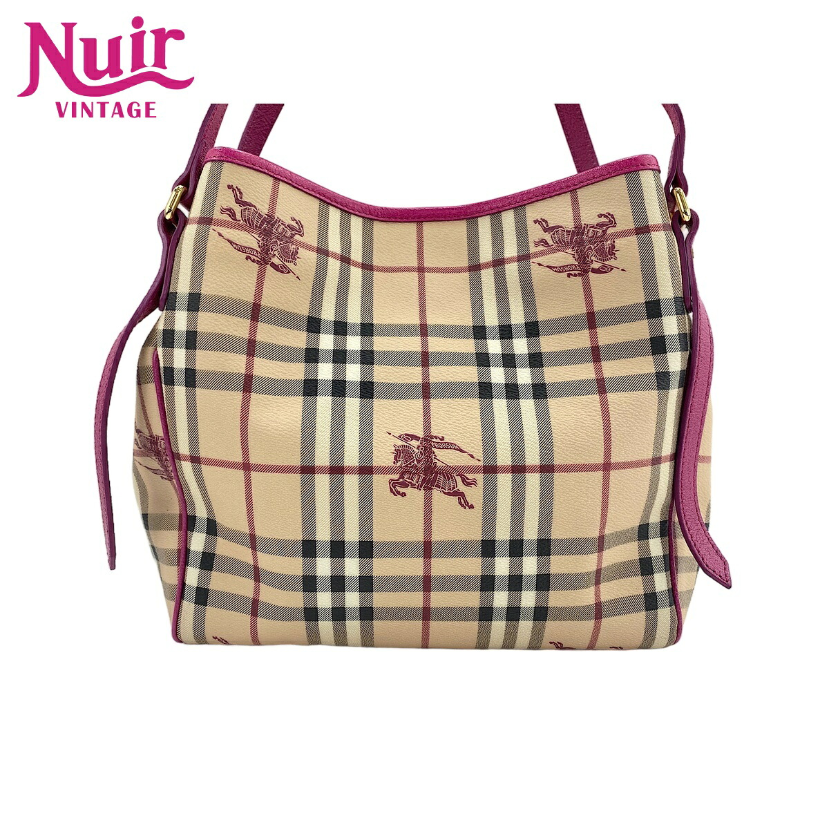 バーバリー BURBERRY レザー ノバチェック ハンドバッグ ベージュ WS31653 【中古】｜NUIR VINTAGE 店