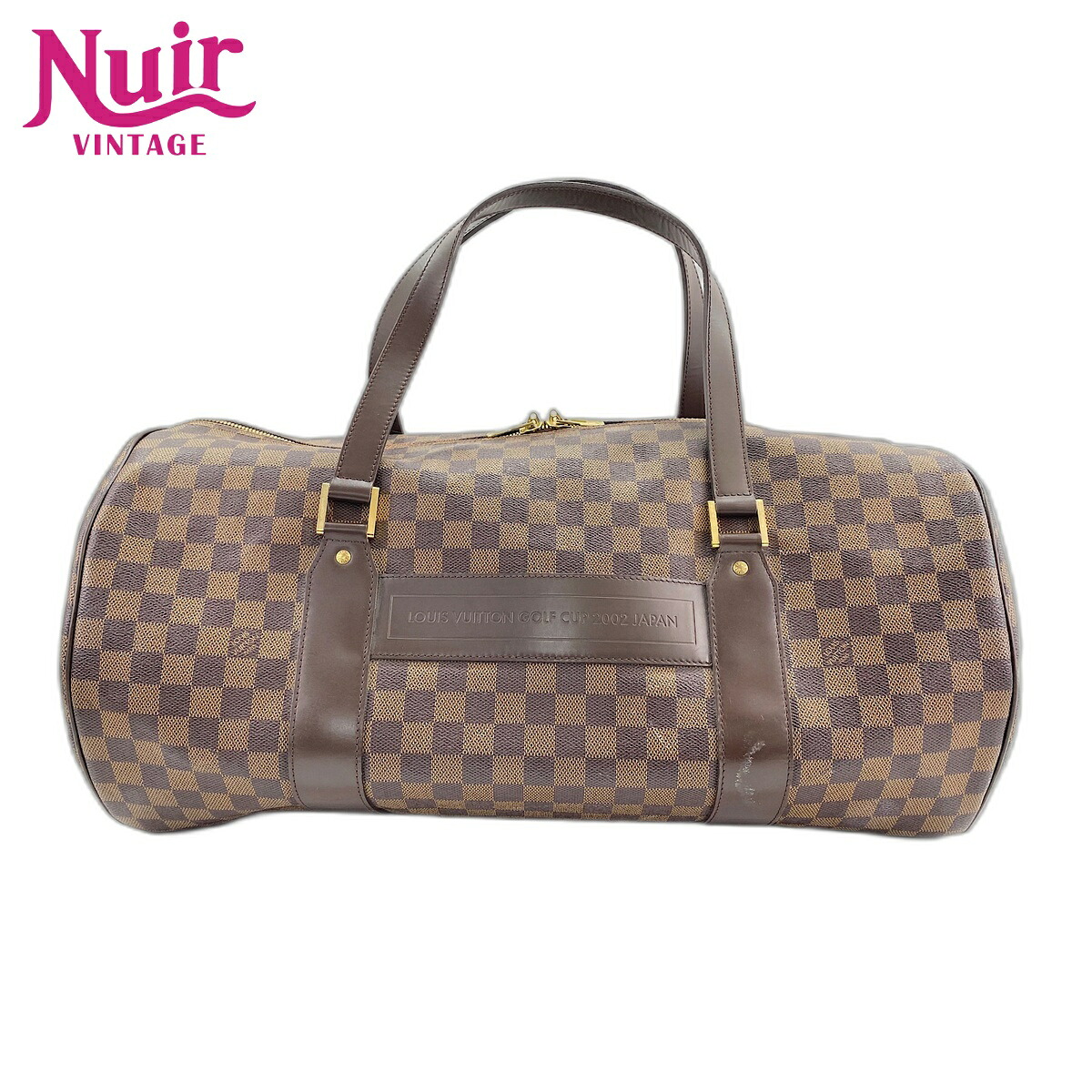 【ポイント最大47.5倍 全商品10%OFF! 7/26 01:59まで】ルイ・ヴィトンLOUIS VUITTONダミエ サック・ポロション ゴルフカップ2002JAPANハンドバッグブラウンWS31880【中古】｜NUIR VINTAGE 店