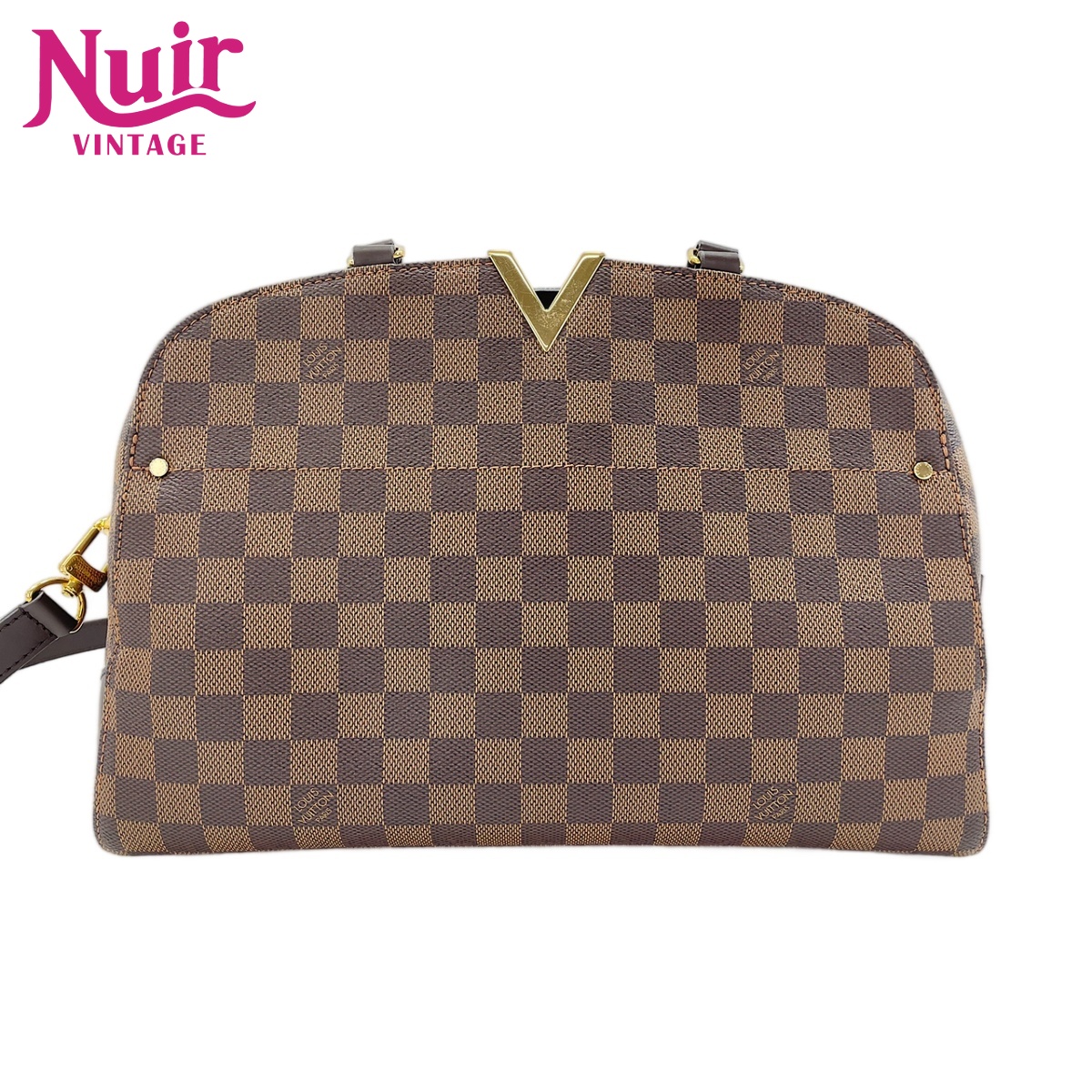 【ポイント最大47.5倍 全商品10%OFF! 7/26 01:59まで】ルイ・ヴィトンLOUIS VUITTONダミエ 2WAYケンジントン・ボーリングハンドバッグブラウンWS32103【中古】｜NUIR VINTAGE 店 119,000円