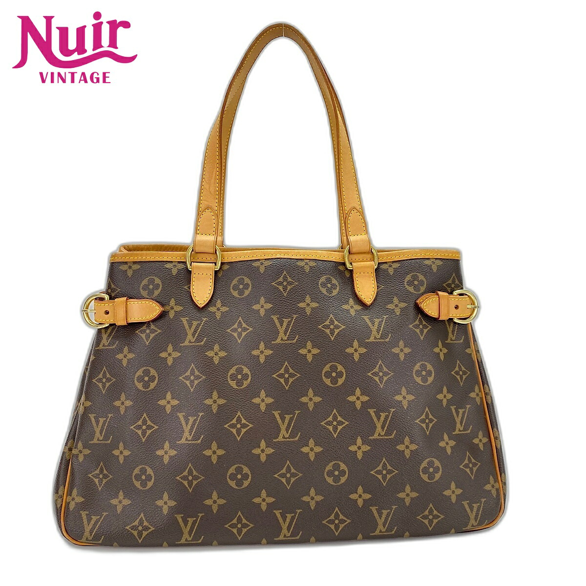 【ポイント最大47.5倍 全商品10%OFF! 7/26 01:59まで】ルイ・ヴィトンLOUIS VUITTONバティニョール・オリゾンタルトートバッグブラウンWS32797【中古】|NUIR VINTAGE 店