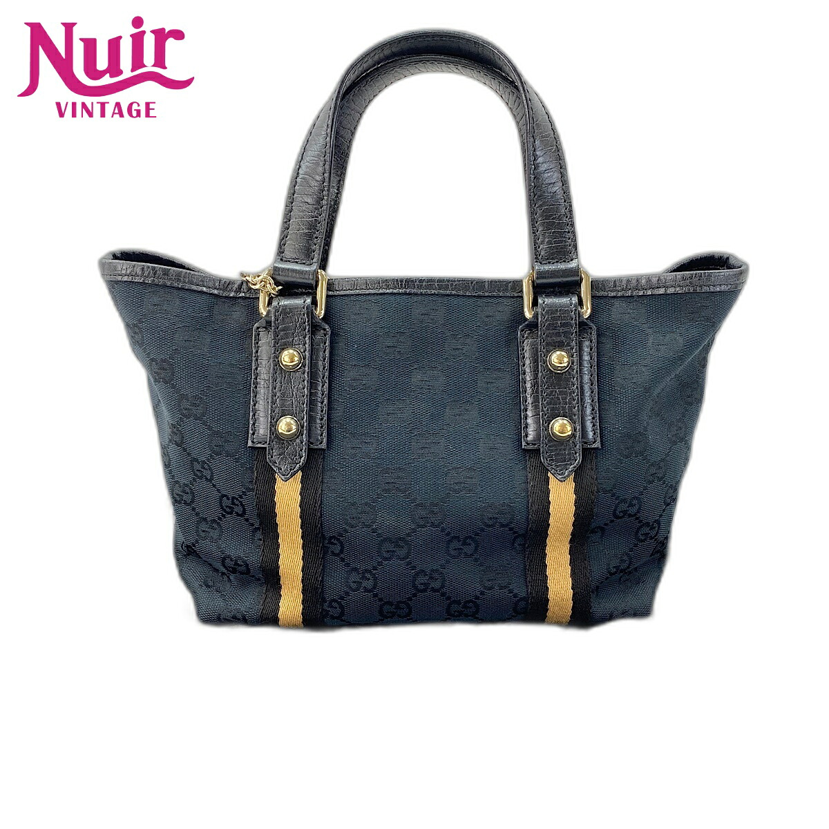 グッチ GUCCI #REF! ハンドバッグ ブラック WS32542 【中古】｜NUIR VINTAGE 店
