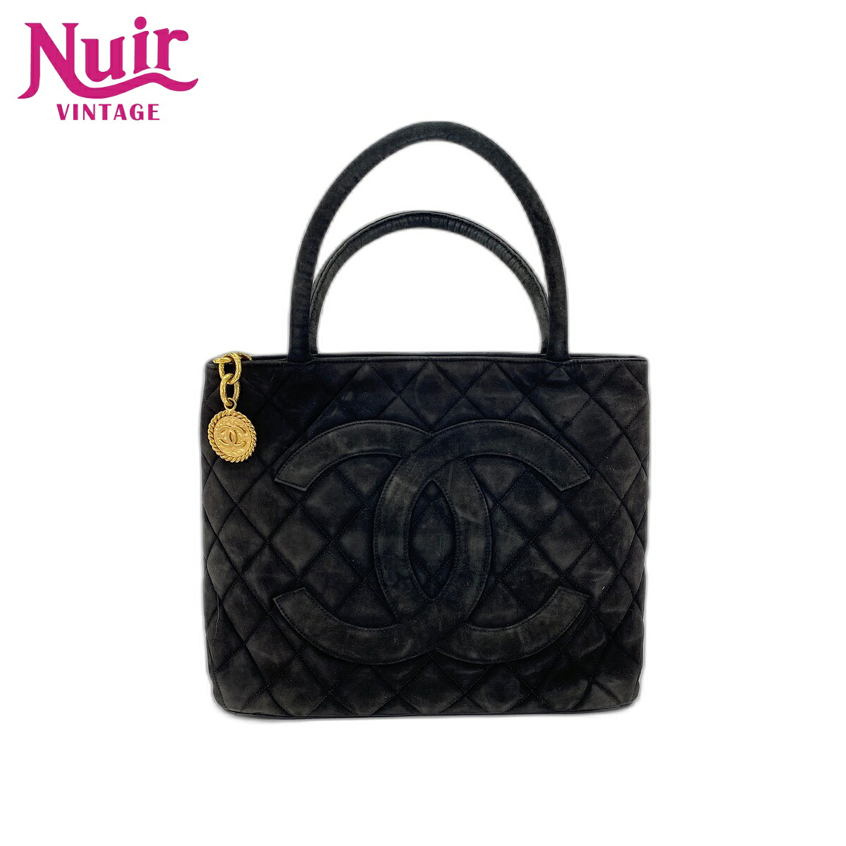【ポイント最大47.5倍 全商品10%OFF! 7/26 01:59まで】シャネルCHANEL復刻トートハンドバッグブラックWS33038【中古】｜NUIR VINTAGE 店