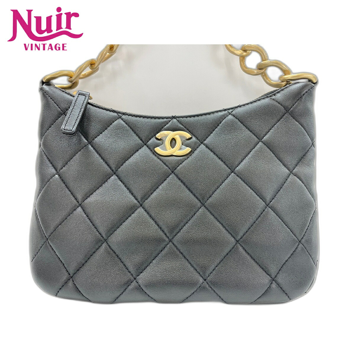 シャネル CHANEL マトラッセ ショルダーバッグ ラムスキン ブラック WS33003 【中古】｜NUIR VINTAGE 店
