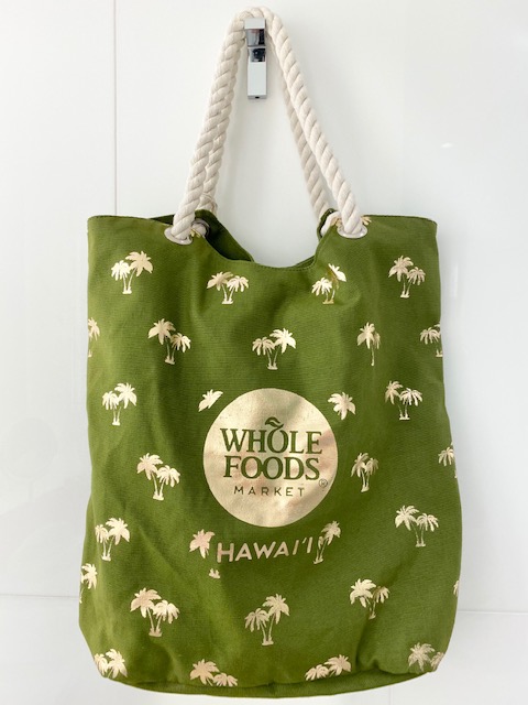 即納特典付き 楽天市場 Whole Foods Market ホールフーズ エコバック ヤシの木 モスグリーン オーガニックコットン Hawaii ハワイ大きめ Pua Hawaii 期間限定送料無料 Hajoseppelt De