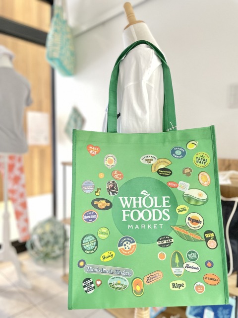 日本メーカー新品 ハワイ ホールフーズ エコバッグ ピンク Whole Foods