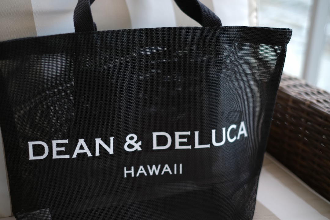 楽天市場 Dean Deluca Hawaii ディーン デルーカ リッツカールトン限定 メッシュ Lサイズ Large ブラック エコバック ビーチバック ハワイ限定 正規品 Pua Hawaii