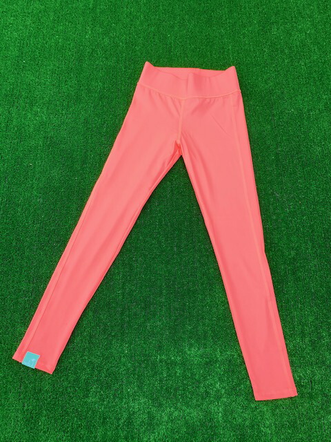 Kapalili Hawaii Clothing ハワイ限定 カパリリハワイ カラー レギンス グアバ ピンクオレンジ S M レディース パンツ リラックス ストレッチ ヨガパンツ レディース ヨガ ピラティス 美脚 無地 ビビットカラー 蛍光色 ハワイ Hawaii ギフト プレゼント Bouncesociety Com