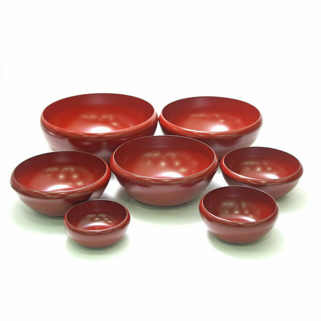 楽天市場】お好み鉢 七つ入れ子 朱｜漆塗りの入れ子の鉢セット 和食器