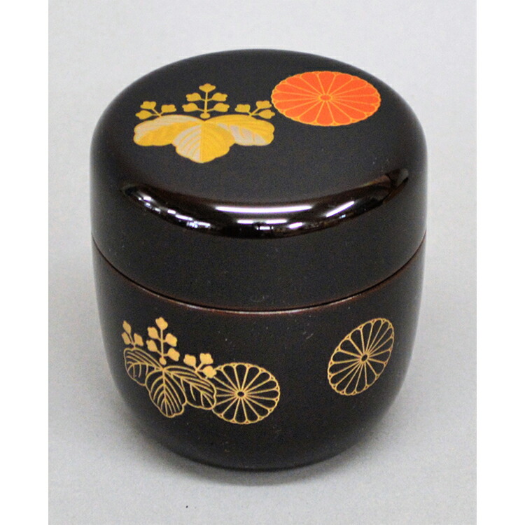 楽天市場】秀甫作 欅溜塗 太鼓茶器 山中塗 棗 加賀蒔絵 共箱 木