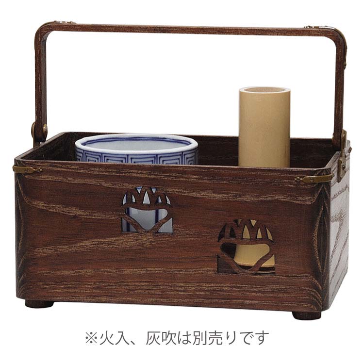 桐透二号さん莨盆 鵬雲斎好写 雄斎作 茶道 茶道具 余暇活動