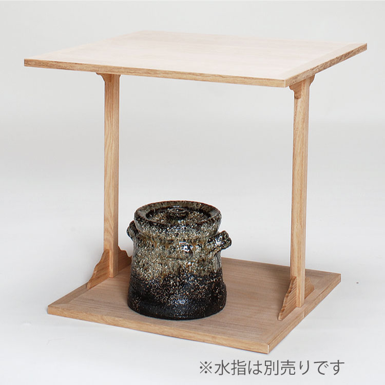 楽天市場】桐 山里棚 竹張砂摺 利休好写 小林幸斎作 茶道 茶道具