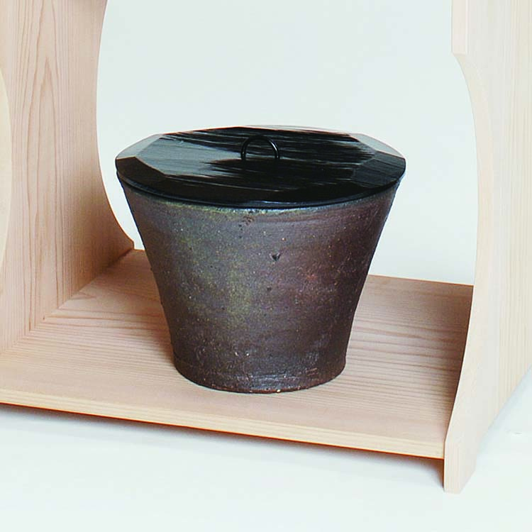 水指 南蛮 一重口末広 越南窯 茶道具 水さし お読み合わせる 本席 侘び 茶の湯 炉用 風炉用