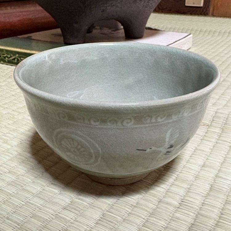 楽天市場】茶道具 抹茶碗 数茶碗 青磁雲鶴 5客 中村与平作 : 茶道具