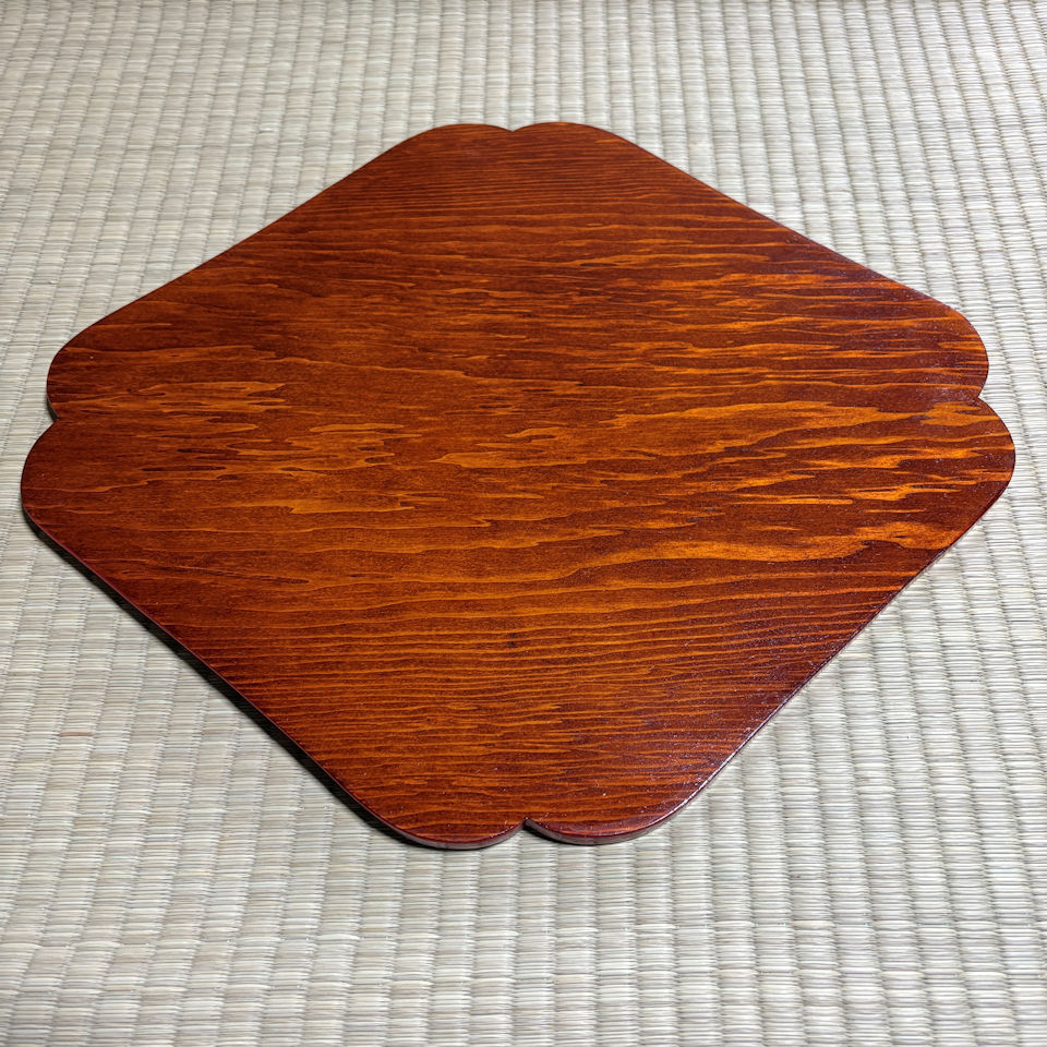 糸巻花台　拭き漆　淡々斎好み写 楽天市場】【茶器/茶道具 薄板（花入用敷板・花台）】 糸巻花台 拭漆