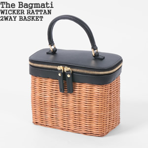 ⭐️新品未使用　The Bagmati(バグマティ) ラタンバスケット　かごバッグ The Bagmati｜ウィッカー ラタン スクエア かごバッグ bbk17-04