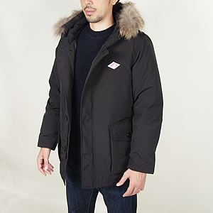 5 Off メンズダウンジャケット Danton 1023 ブランド古着バズストア 中古 メンズ ファー付きダウンジャケット 17aw Danton ダントン 緑 ダントン茶系 コート アウター