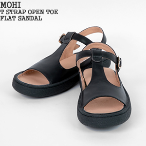 【クーポンで20%OFF】【2026SS】モヒ/MOHI Tストラップオープントゥフラットサンダル レザーサンダルアンクルストラップ T STRAP OPEN TOE FLAT SANDAL 8029-1 レディース【コンビニ受取可能】