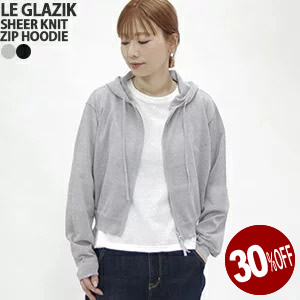【レビュークーポン対象外】【30%OFF】ル グラジック/Le Glazik シアーニットジップパーカー 羽織り 軽量アウター SHEER KNIT ZIP HOODIE LG-D0144KSE レディース【コンビニ受取可能】[s0704]【a*】｜ｐｕｂlｉｃ