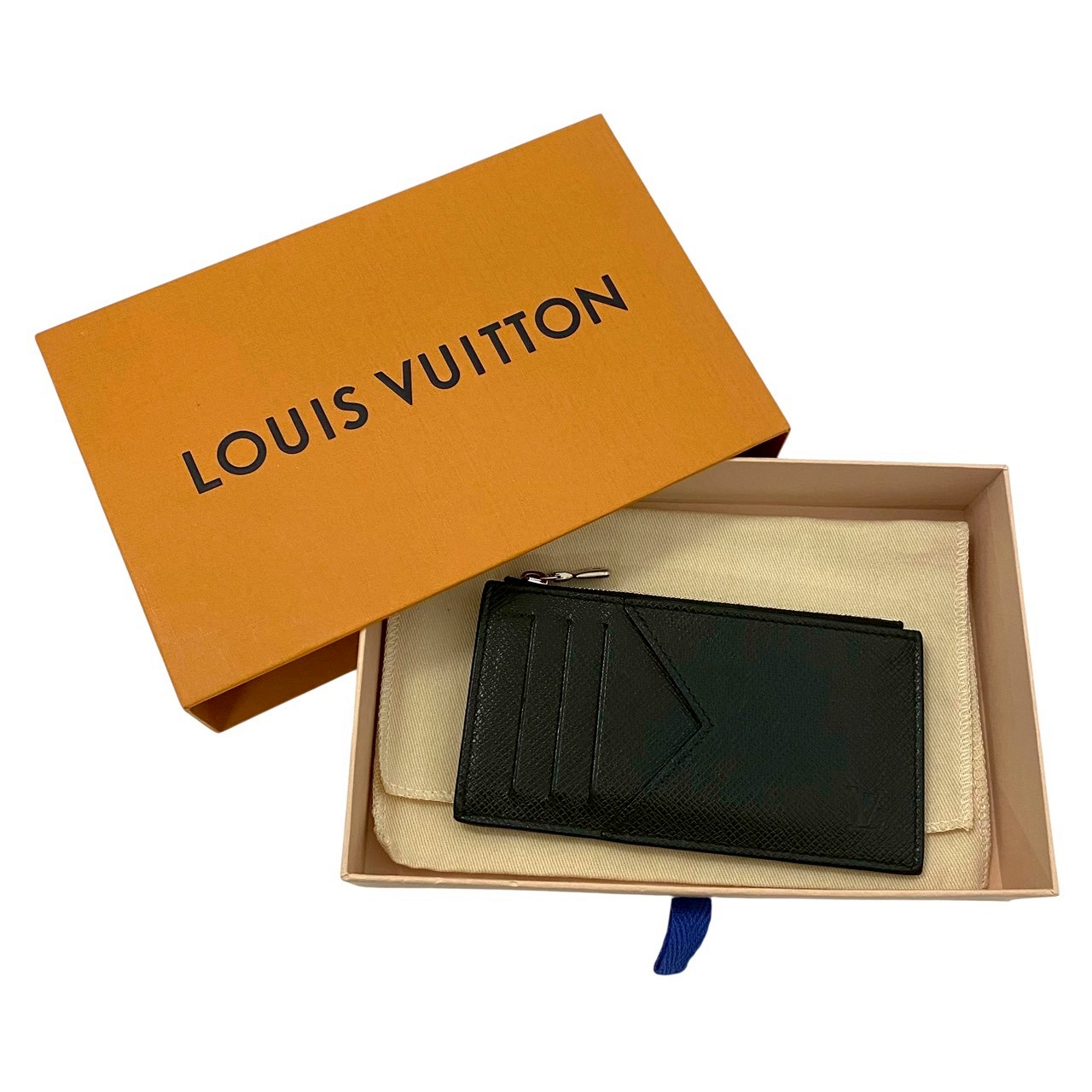 【中古】LOUIS VUITTON ルイ ヴィトン コインカードホルダー  引き分けガ 黒いこと 黒 M62914 コインケース 札入れ 歌留多入れもの