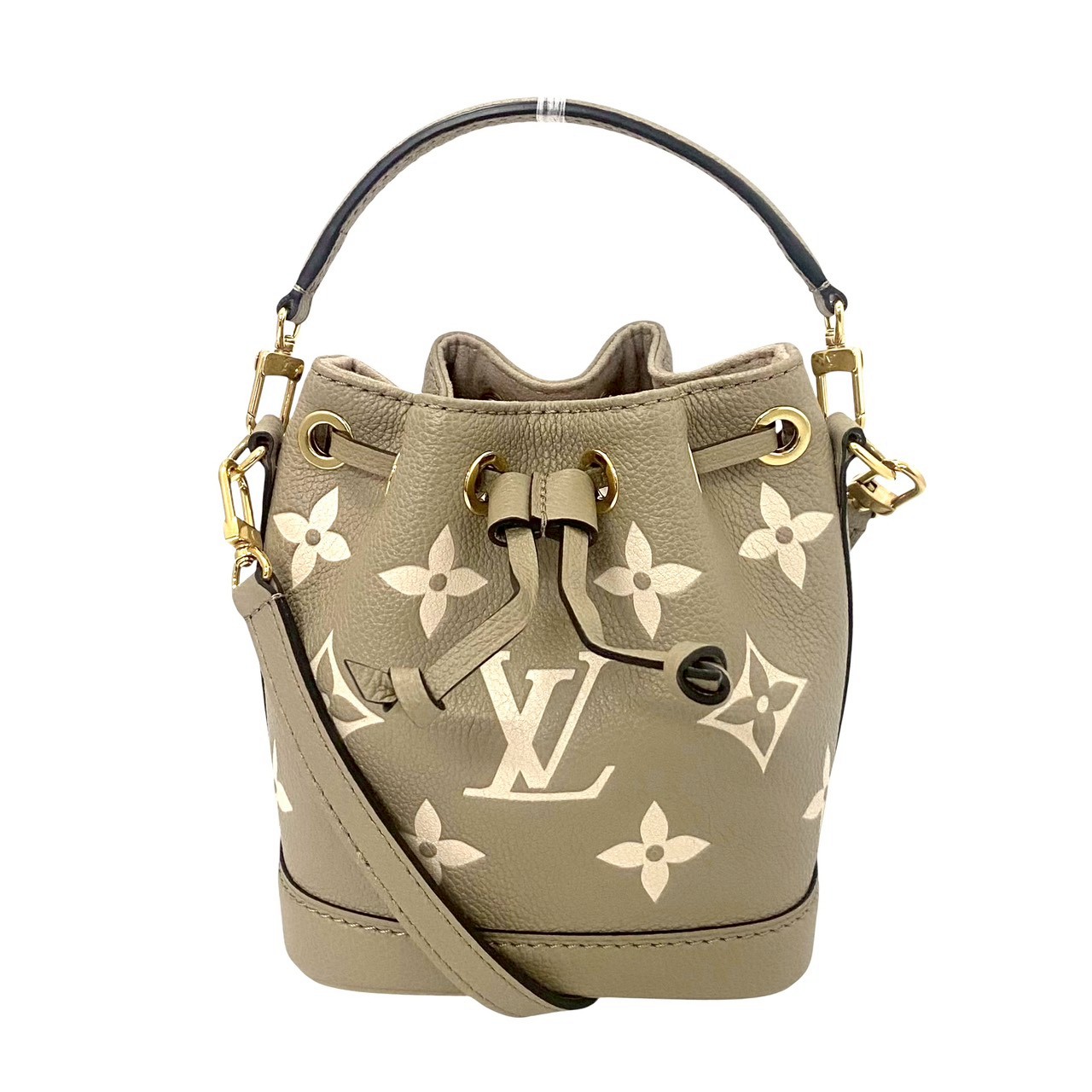 【中古】LOUIS VUITTON ルイ ヴィトン ナノ ノエ モノグラム アン工業プラント トゥルトレールクレーム バイ色合い M46291 2WAY 御徒面子 ショルダーバッグ ハンドバック