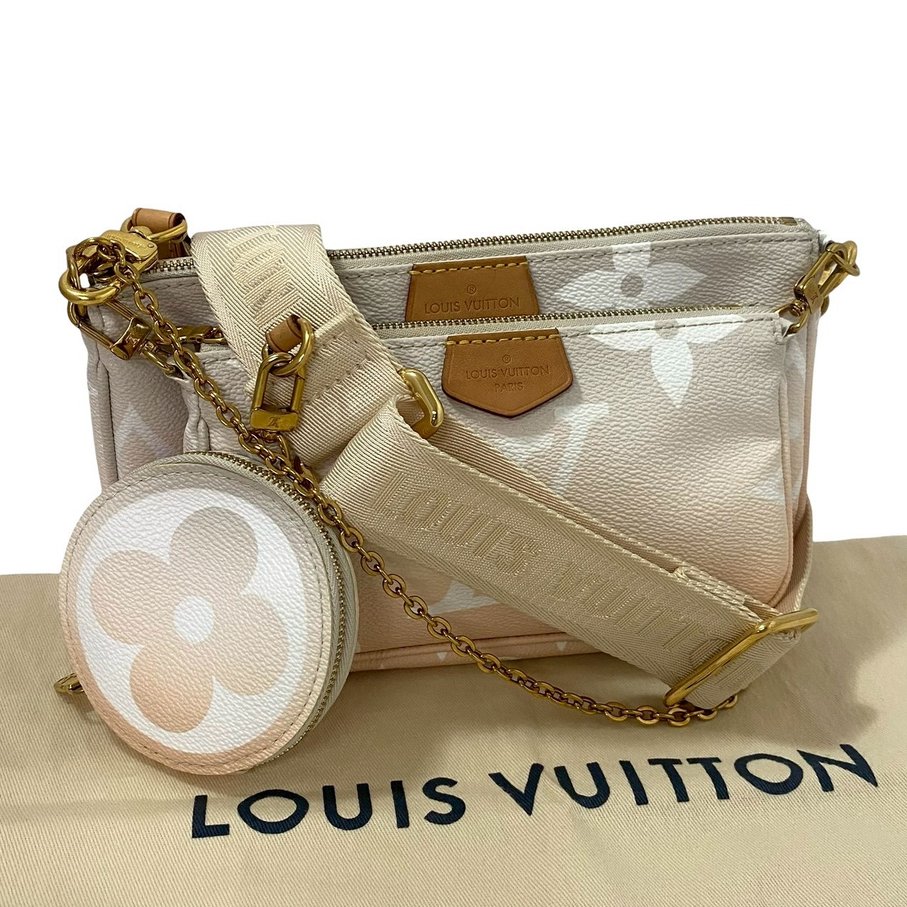 【中古】LOUIS VUITTON ルイ ヴィトン ミュルティ ポシェット アクセソワール モノグラム 巨大な生物 M57634 2WAY 御徒面子 ショルダーバッグ ハンドバック