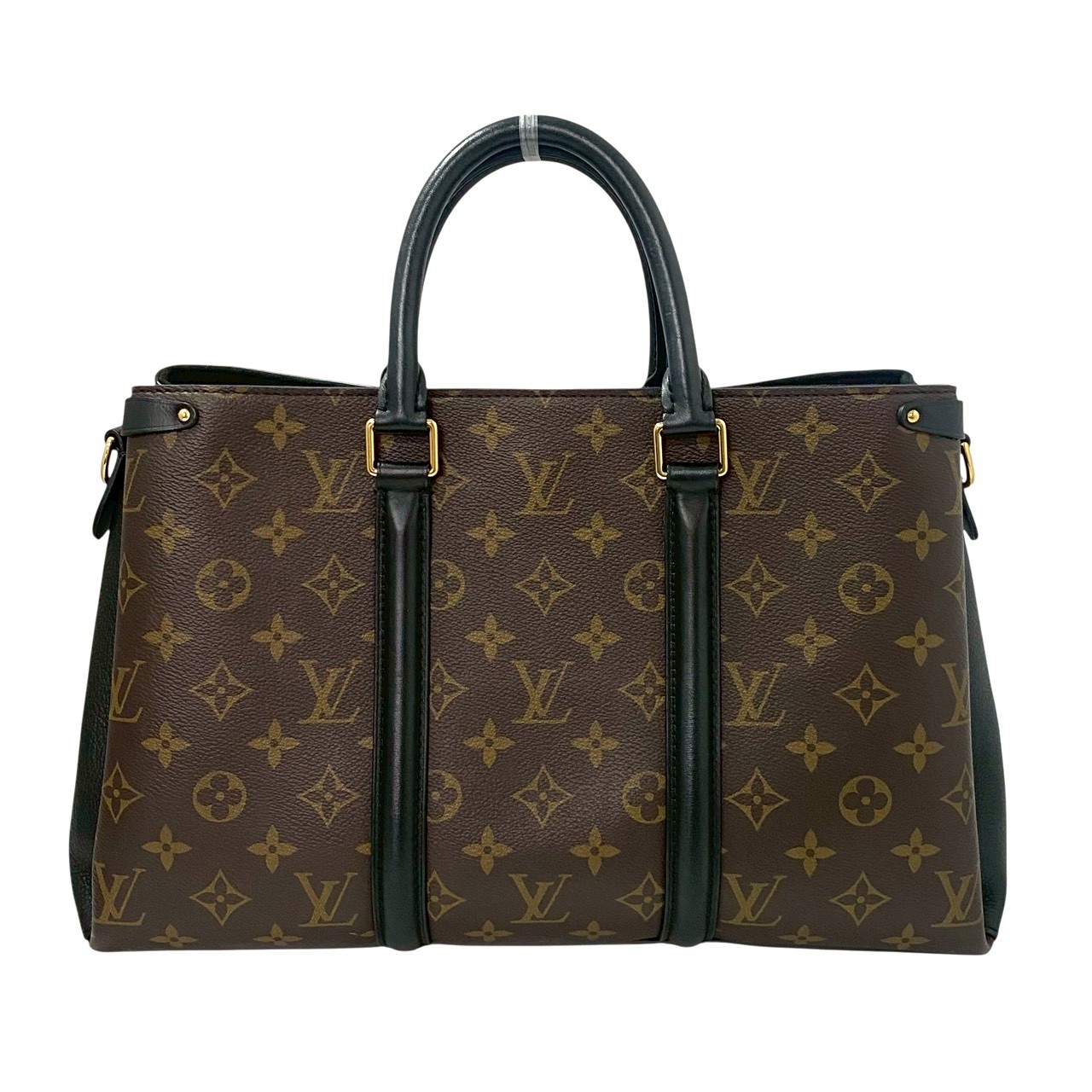 【中古】LOUIS VUITTON ルイ ヴィトン スフロ NV MM モノグラム 赤銅色 茶 黒いこと 黒 M44817 トートバッグ ハンドバック