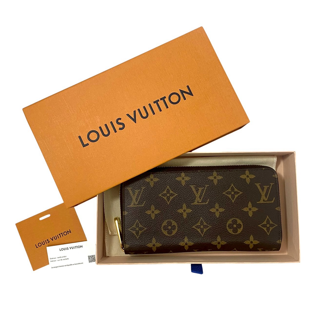 LOUIS VUITTON ルイ ヴィトン ジッピーウォレット モノグラム コクリコ M41896 ラウンドチャック 長金入れ ロングウォレット 赤銅色 茶 赤いこと 赤