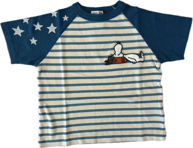 ◆ジーンズ＆ダンガリー 2026ss 22621494 D\u0026D DENIM\u0026DUNGAREE◆テンジク SNOOPY 間借り人 TEE（白いこと）【135】赤ちゃん服 お子さん服 こども服 キッズ