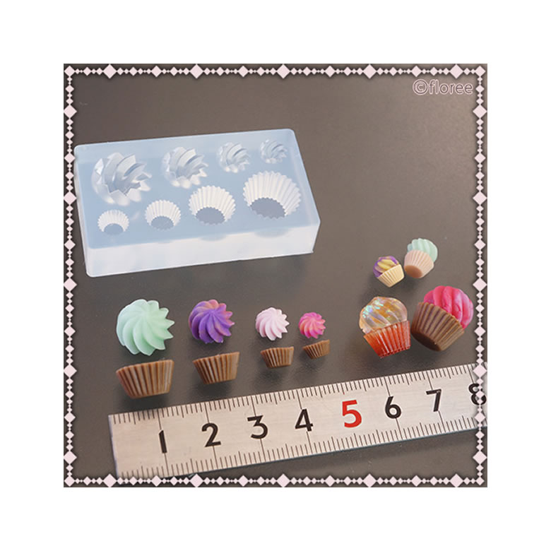 楽天市場 5 Off A053 アートギャラリーフローレ ソフトモールド C 647 カップケーキ Puchikoko プチココ