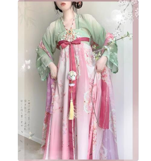 【全品客体SSだけ大売り出し銀行割引】 春夏日常書き割り瀬戸もの御召しもの 成年者用中国風唐装漢服 雅びやか返り咲き風コスプレ御召しもの 活動写真映画化用御召しものレディース 古代中華服 漢服仙気ひらひら晴れ晴れしい