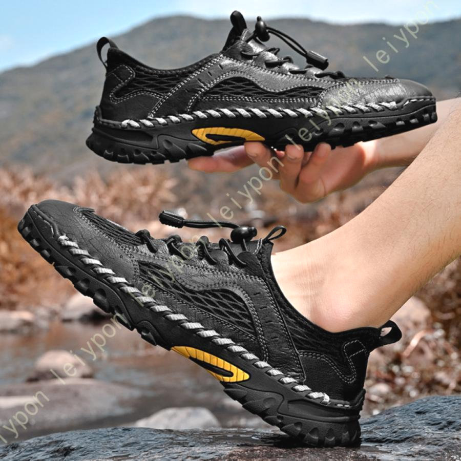 【全品客体SSだけ大売り出し銀行割引】 トレッキング メンズ 山登り靴 厚底 上滑り打ちきり ウォーキングシューズ アウトドア 軽さ 心地好い