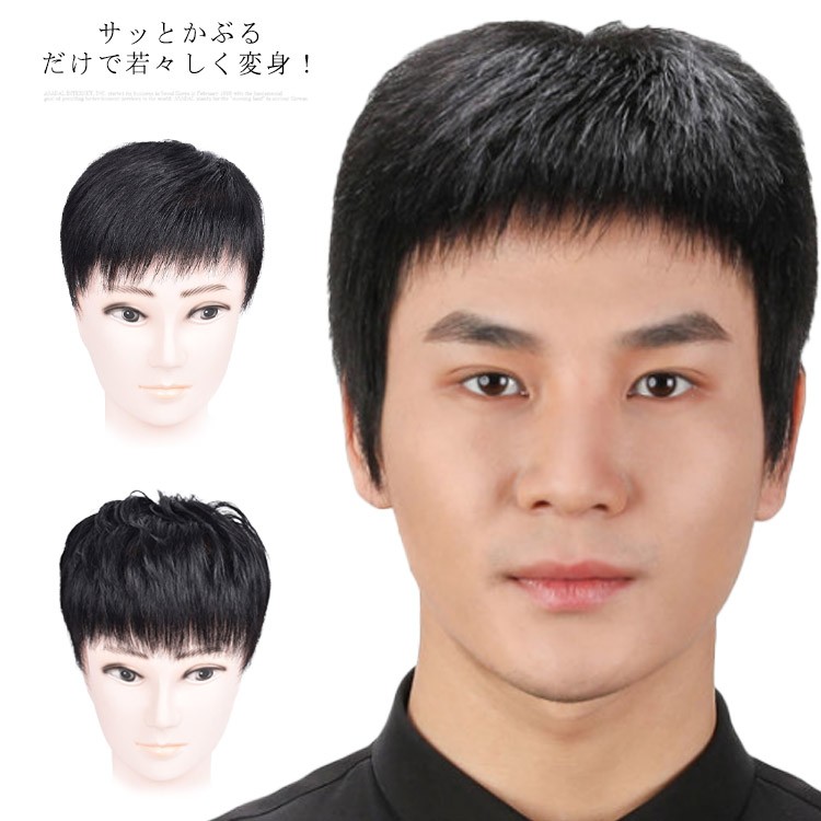 ウィッグ 人毛100％ 総手植え フルウイッグ メンズウィッグ 診療用かつら ファッションウィッグ 気どらずに 全頭かつら 通気性 耐熱 自然的 薄毛 白髪つつみ隠し