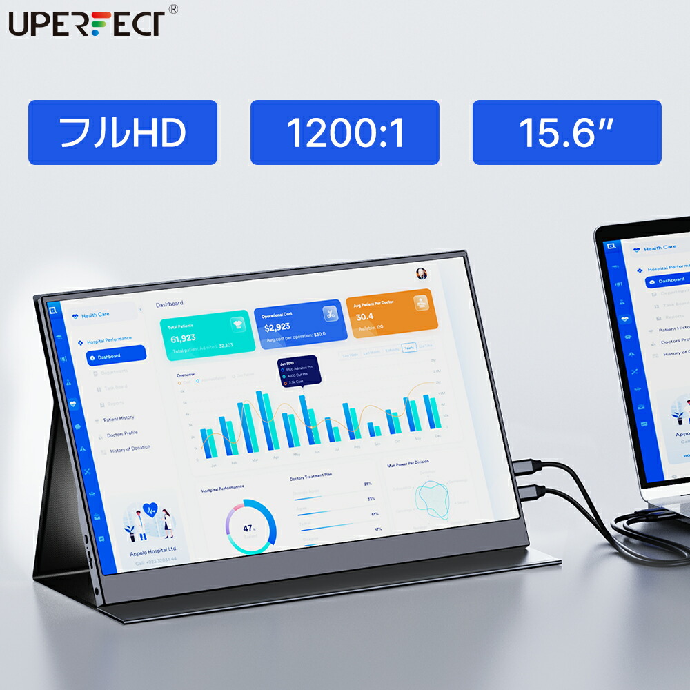 楽天市場】KEEPTIMEモバイルモニター15.6インチ1920*1080