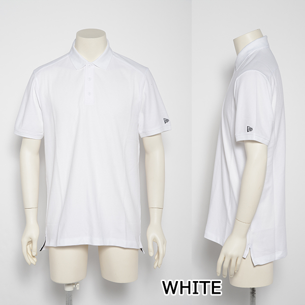 ニューエラ ポロシャツ メンズ NEW ERA (ブラック/ネイビー/グレー/ホワイト/ブルー/グリーン/レッド/無地/メール便/ダンス/テニス/ゴルフ/送料無料 ）