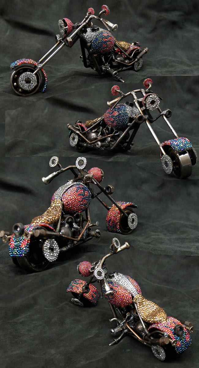デコメタルバイクオブジェmbk-01