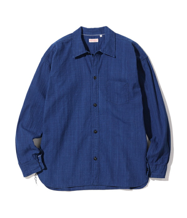 シュガーケーン SUGAR CANE シャツ Made in U.S.A. ピンストライプ 長袖ワークシャツ SC25905｜ぷいぷいあろは