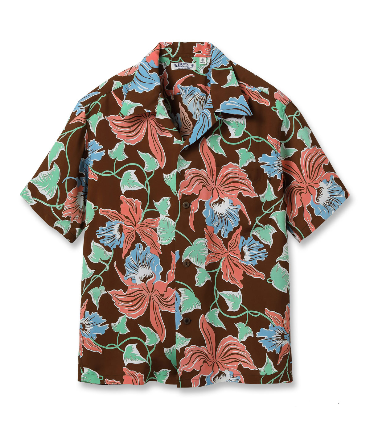 SS39217 / RAYON HAWAIIAN SHIRT &ldquo;CATTLEYA ORCHID&rdquo;｜ぷいぷいあろは