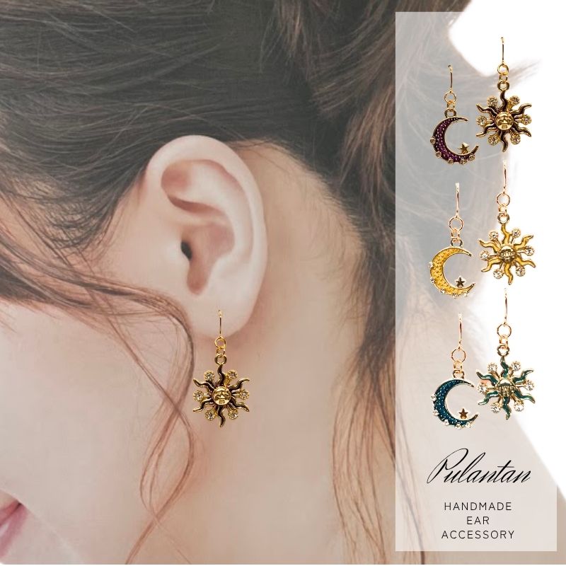 月と太陽のデザインピアス 月と太陽ピアス | KOTOnoNE