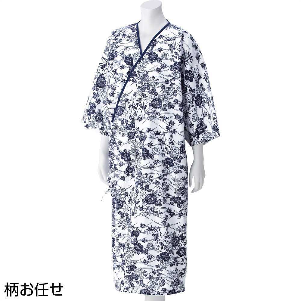 【送料無料】らくらくガーゼねまき(婦人) M・L 柄お任せ 秋冬 介護衣料 施設 病院 プレゼント ギフト 誕生日 母の日 敬老の日 還暦祝い レディース