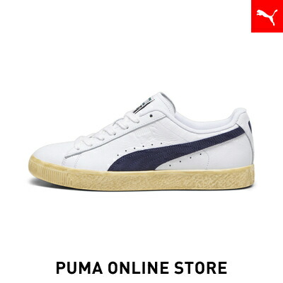 『ポイント20倍 1/30 0:00〜1/31 01:59』【 公式 】 PUMA プーマ メンズ レディース クライド ヴィンテージ スニーカー ユニセックス PUMA White-PUMA Navy画像