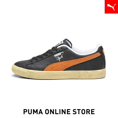 『ポイント20倍 1/30 0:00〜1/31 01:59』【 公式 】 PUMA プーマ メンズ レディース クライド ヴィンテージ スニーカー ユニセックス PUMA Black-Rickie Orange画像